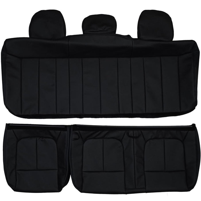 2009-2014 Ford F150 SuperCrew Cab XLT Custom Real Leather Seat Covers (Rear)