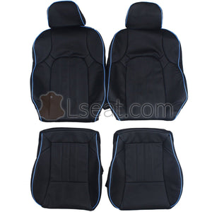 2001-2008 Hyundai Tiburon Custom Real Leather Seat Covers (Front) - lseat2