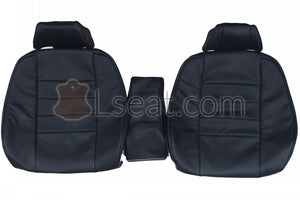 1986-1988 Mercedes Benz C126 Coupe 380SEC 560SEC Custom Real Leather Seat Covers (Front) - lseat2