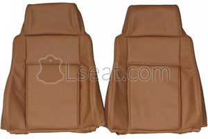 1984-1988 Pontiac Fiero Custom Real Leather Seat Covers (Front) - lseat2