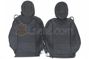 2010-2015 Chevrolet Camaro Custom Real Leather Seat Covers (Front) - lseat2