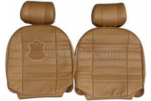 1973-1980 MG MGB Roadster GT Custom Real Leather Seat Covers (Front) - lseat2