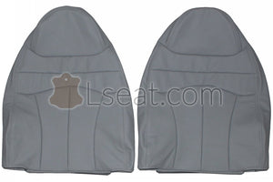 1999-2001 Ford F150 Lariat 60/40 Custom Real Leather Seat Covers (Front) - lseat2