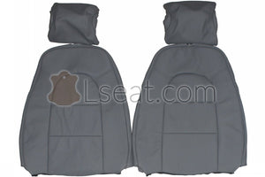1986-1989 Saab 900 Hatchback Custom Real Leather Seat Covers (Front) - lseat2