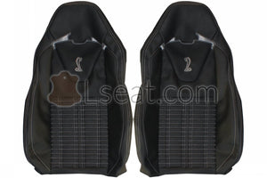 2010-2014 Ford Shelby Cobra GT500 Custom Real Leather Seat Covers (Front) - lseat2