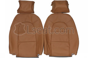 1990-1993 Saab 900 Convertible Custom Real Leather Seat Covers (Front) - lseat2
