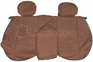 1998-2004 BMW E46 Convertible Custom Real Leather Seat Covers (Rear) - lseat2