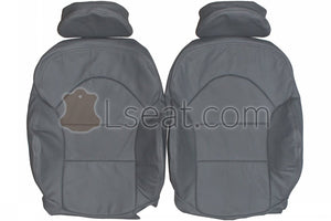 1998-2004 BMW E46 M3 Sport Custom Real Leather Seat Covers (Front) - lseat2