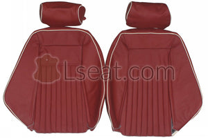 1980 Avanti II Recaro Custom Real Leather Seat Covers (Front) - lseat2