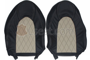 1996-2006 Jaguar XK8 X100 Custom Real Leather Seat Covers (Front) - lseat2