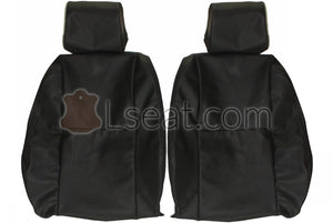 2003-2008 Pontiac Vibe Custom Real Leather Seat Covers (Front) - lseat