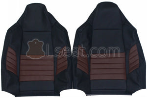 2008 Ford F250 Harley Davidson Custom Real Leather Seat Covers (Front) - lseat2