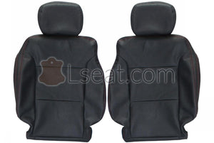 2013-2016 Chevrolet Silverado Custom Real Leather Seat Covers (Front) - lseat