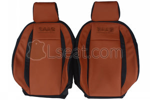 2007-2008 Saab 9-3 Custom Real Leather Seat Covers (Front) - lseat2