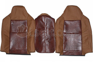 2002-2003 Ford F250 F350 Lariat Custom Real Leather Seat Covers (Front) - lseat2