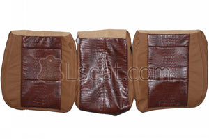 2002-2003 Ford F250 F350 Lariat Custom Real Leather Seat Covers (Front) - lseat2