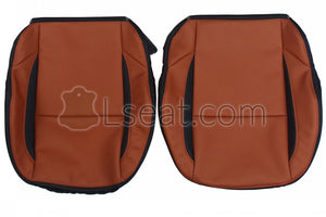 2007-2008 Saab 9-3 Custom Real Leather Seat Covers (Front) - lseat2