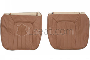 1976-1979 Cadillac Seville Custom Real Leather Seat Covers (Front) - lseat2