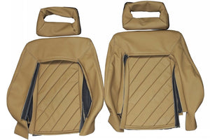 1980-1984 Audi Quattro Custom Real Leather Seat Covers (Front) - lseat2