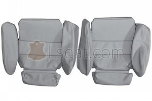 1983-1989 BMW M6 E24 6-Series M635csi Custom Real Leather Seat Covers (Front) - lseat2