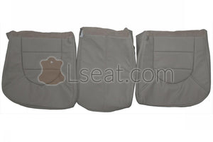 2000 Ford F250 F350 Lariat Custom Real Leather Seat Covers (Front) - lseat2