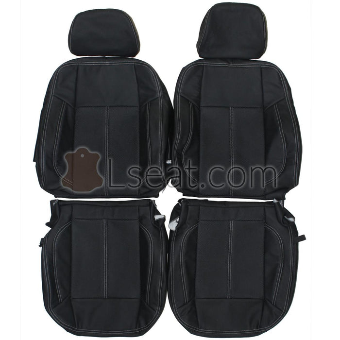 2005-2010 Hummer H3 Custom Real Leather Seat Covers (Front)