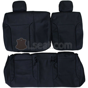 2012-2017 Volkswagen Jetta SE Custom Real Leather Seat Covers (Rear) - lseat2
