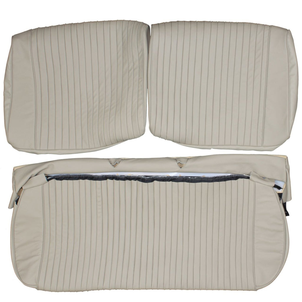 1959 Cadillac Series 62 Coupe Custom Real Leather Seat Covers (Front) - lseat2