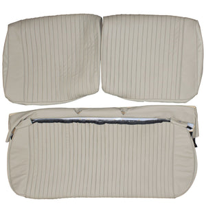 1959 Cadillac Series 62 Coupe Custom Real Leather Seat Covers (Front) - lseat2