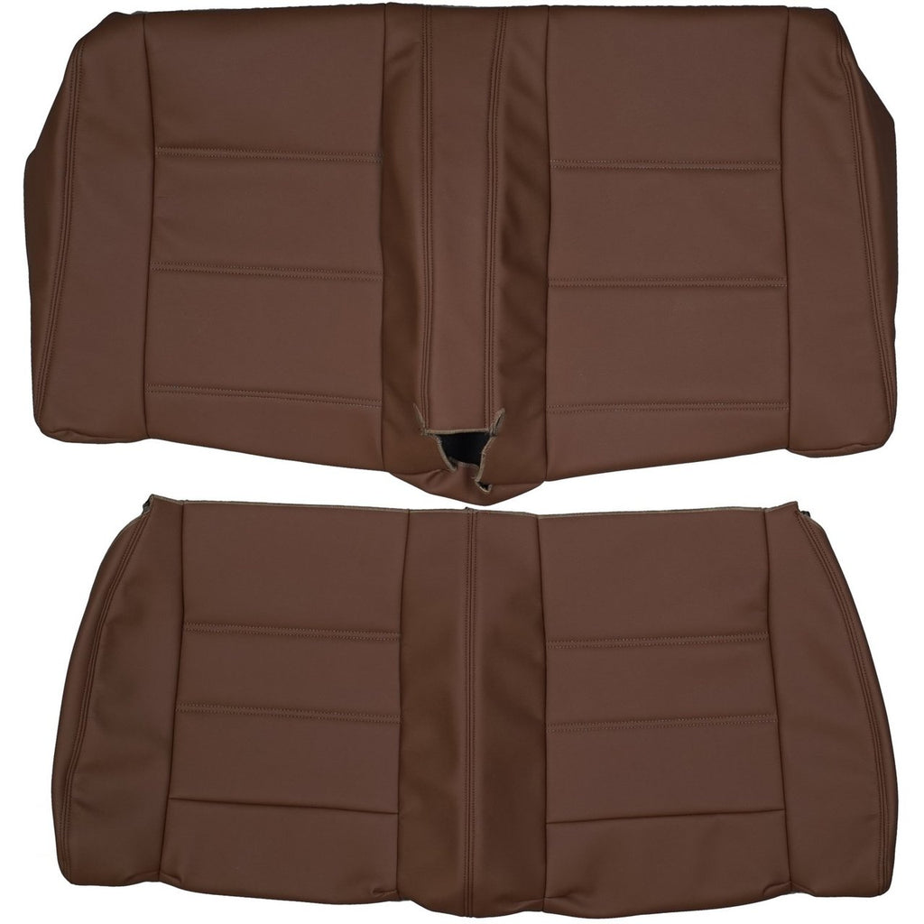 1987-1993 BMW E30 Convertible Custom Real Leather Seat Covers (Rear) - lseat2