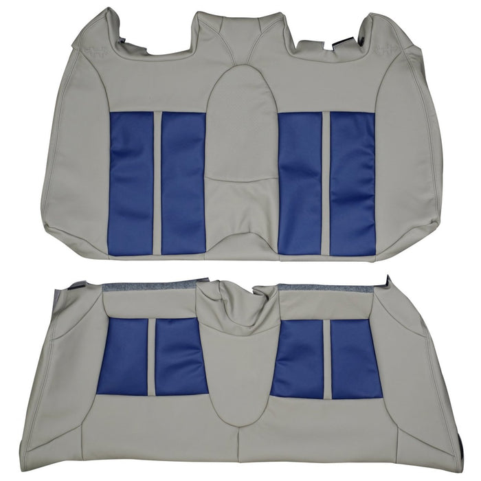 2004-2011 Saab Aero Convertible Custom Real Leather Seat Covers (Rear)