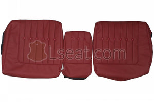 1959 Cadillac Deville Coupe Custom Real Leather Seat Covers (Rear) - lseat2