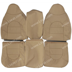 1999 Ford F250 F350 Lariat Custom Real Leather Seat Covers (Front) - lseat