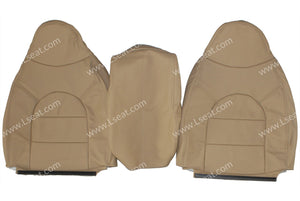 1999 Ford F250 F350 Lariat Custom Real Leather Seat Covers (Front) - lseat