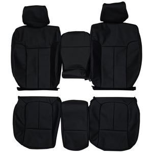 2009-2014 Ford F150 SuperCrew Cab XLT Custom Real Leather Seat Covers (Front) - lseat2