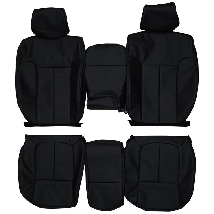 2009-2014 Ford F150 SuperCrew Cab XLT Custom Real Leather Seat Covers (Front)