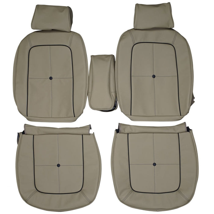 1969 AMC Rebel Custom Real Leather Seat Covers (Front)
