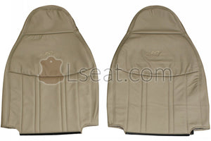 1997-1998 Ford F150 Lariat 60/40 Custom Real Leather Seat Covers (Front) - lseat2