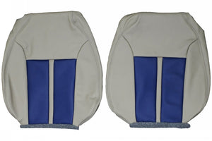 2004-2011 Saab Aero Convertible Custom Real Leather Seat Covers (Front) - lseat2