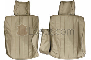 1976-1986 Mercedes Benz 280 300 W123 C123 Coupe Custom Real Leather Seat Covers (Front) - lseat2