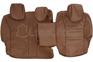 2002-2010 Porsche Cayenne S Custom Real Leather Seat Covers (Rear) - lseat2