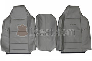 2002-2003 Ford F250 F350 Lariat Custom Real Leather Seat Covers (Front) - lseat2