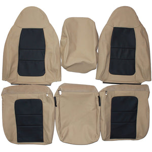 2001 Ford F250 F350 Lariat Custom Real Leather Seat Covers (Front) - lseat