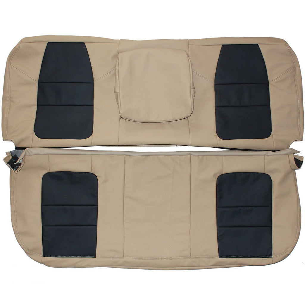 2001 Ford F250 F350 Lariat Custom Real Leather Seat Covers (Rear) - lseat
