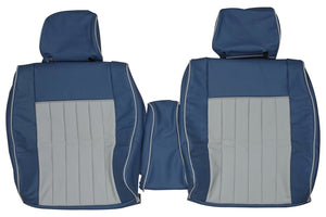 1981-1991 Mercedes Benz W126 380 420 SE SEL Custom Real Leather Seat Covers (Front) - lseat2