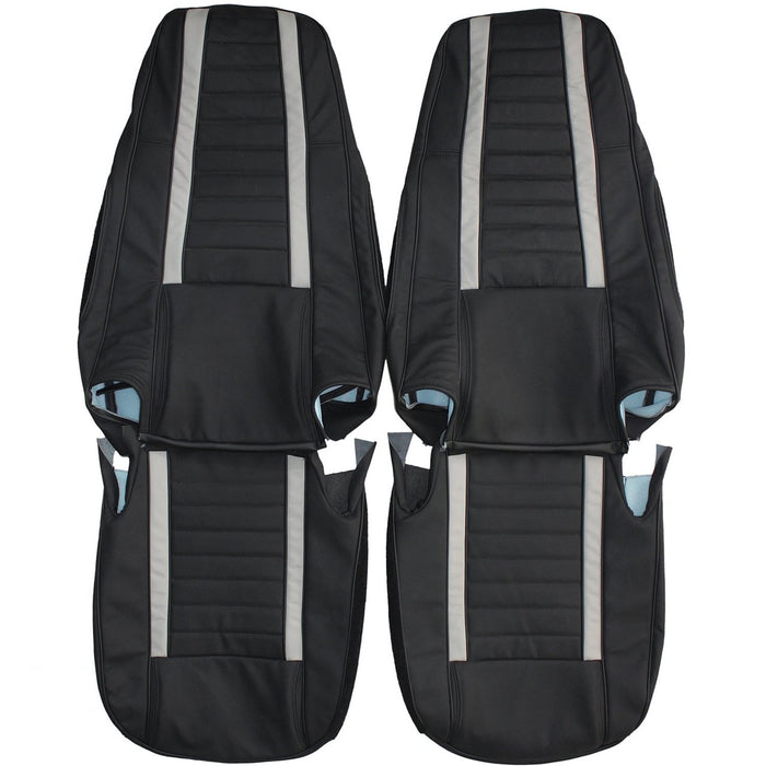 1976-1986 JEEP CJ7 Custom Real Leather Seat Covers (Front)
