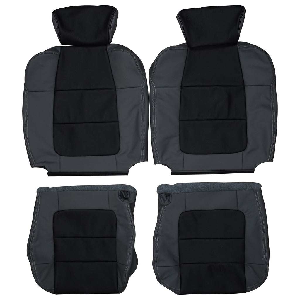 2001-2003 Ford F-150 SuperCrew Custom Real Leather Seat Covers (Front) - lseat2