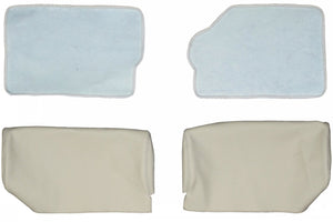 1989-1991 Porsche 944 S2 Convertible Custom Real Leather Seat Covers (Rear) - lseat2