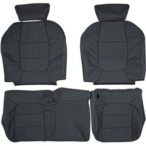 2001-2003 Ford F-150 SuperCrew 60/40 Custom Real Leather Seat Covers (Front) - lseat2
