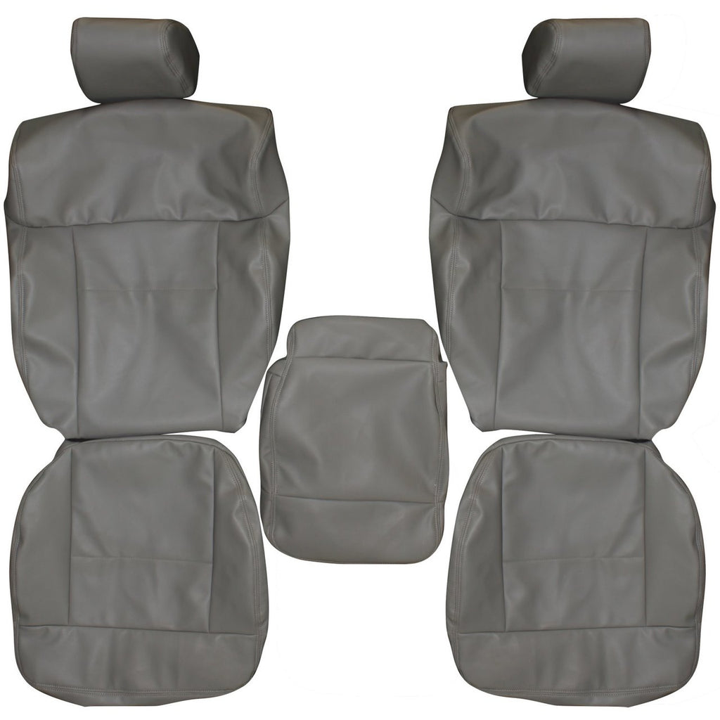 2004-2008 Ford F150 Custom Real Leather Seat Covers (Front) - lseat